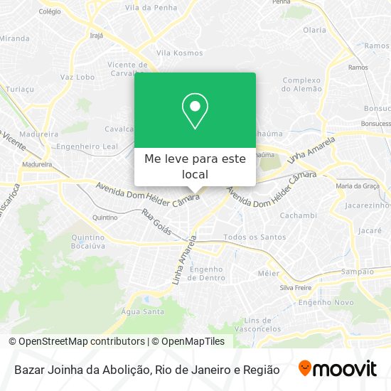 Bazar Joinha da Abolição mapa