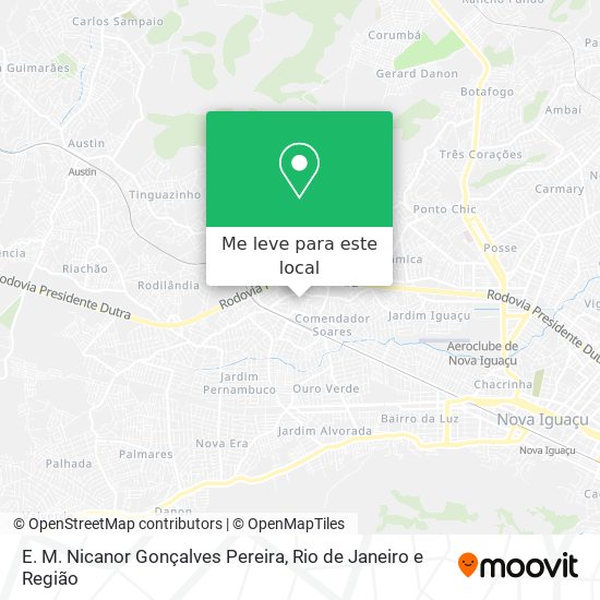E. M. Nicanor Gonçalves Pereira mapa