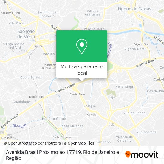 Avenida Brasil Próximo ao 17719 mapa