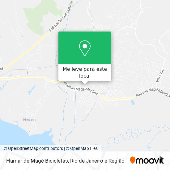 Flamar de Magé Bicicletas mapa