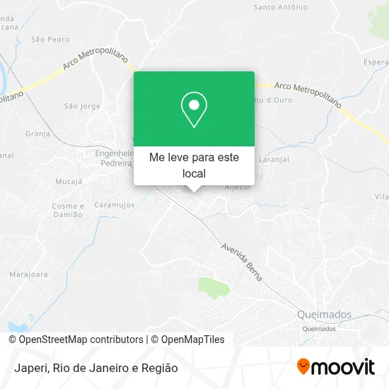 Japeri mapa