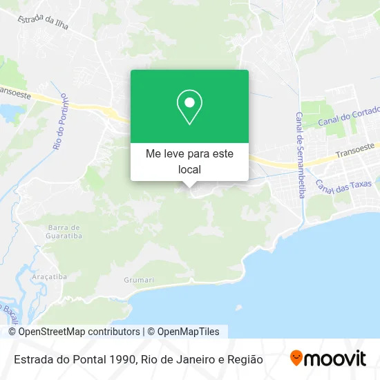 Estrada do Pontal 1990 mapa