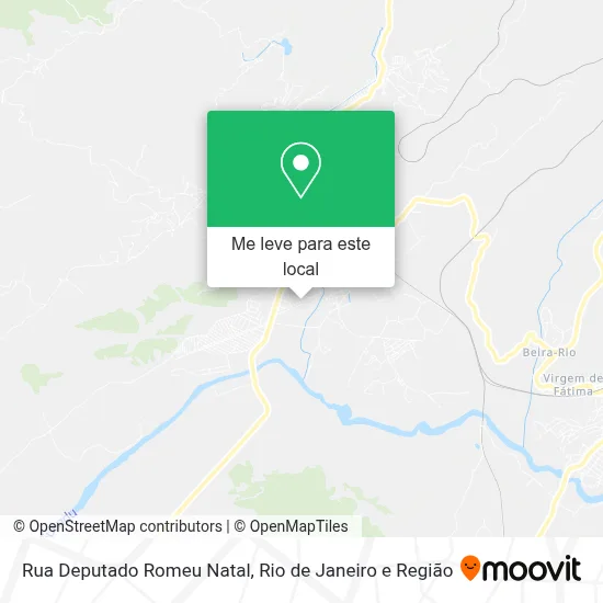 Rua Deputado Romeu Natal mapa