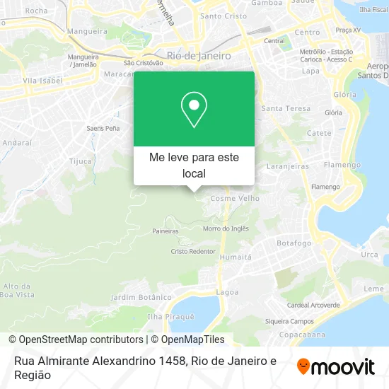 Rua Almirante Alexandrino 1458 mapa