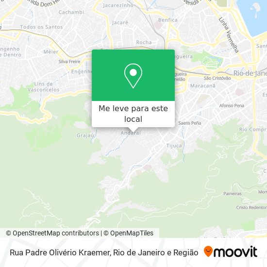 Rua Padre Olivério Kraemer mapa