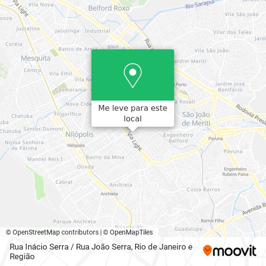 Rua Inácio Serra / Rua João Serra mapa
