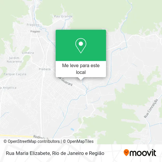 Rua Maria Elizabete mapa