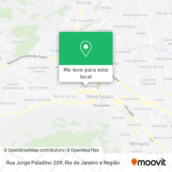 Rua Jorge Paladino 209 mapa