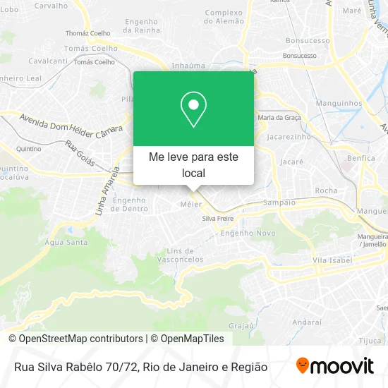 Rua Silva Rabêlo 70/72 mapa