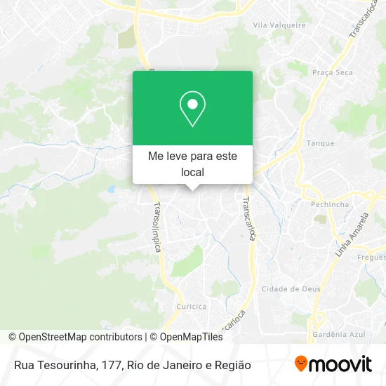 Rua Tesourinha, 177 mapa