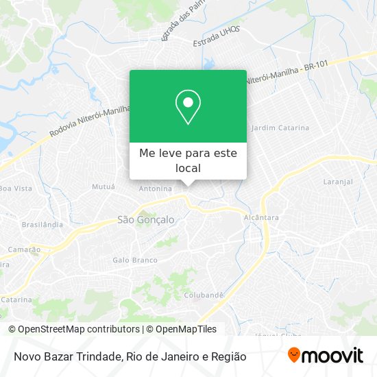 Novo Bazar Trindade mapa