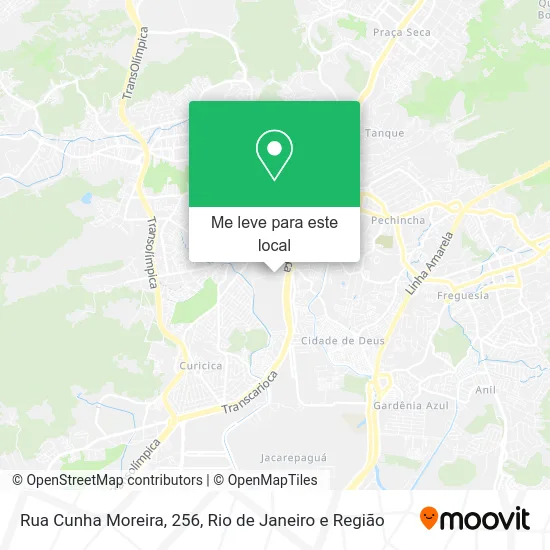 Rua Cunha Moreira, 256 mapa
