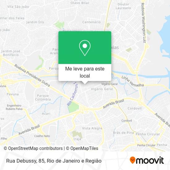 Rua Debussy, 85 mapa