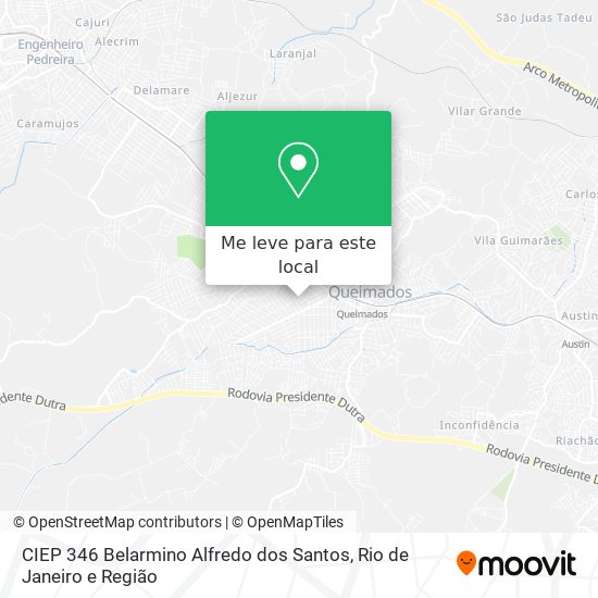 CIEP 346 Belarmino Alfredo dos Santos mapa