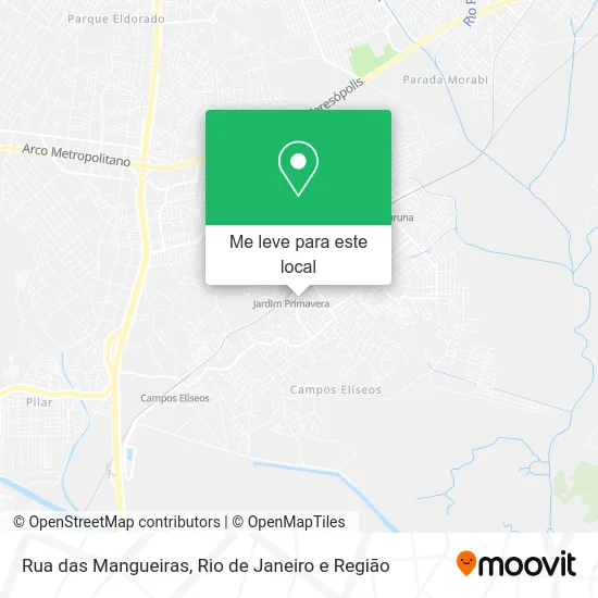 Rua das Mangueiras mapa