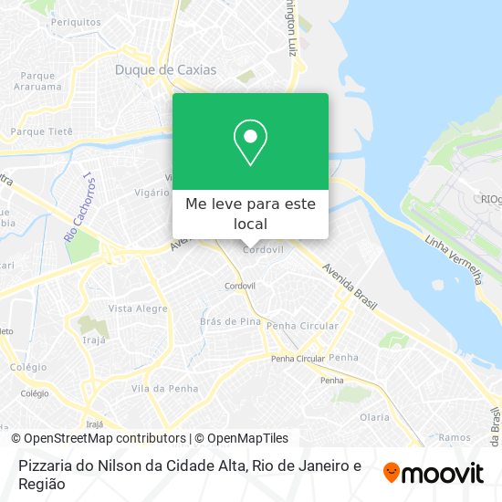 Pizzaria do Nilson da Cidade Alta mapa