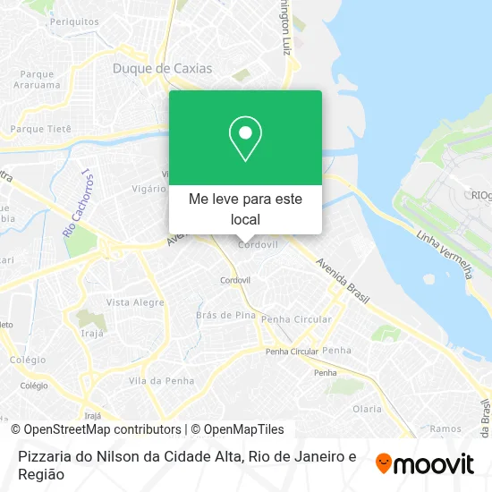 Pizzaria do Nilson da Cidade Alta mapa