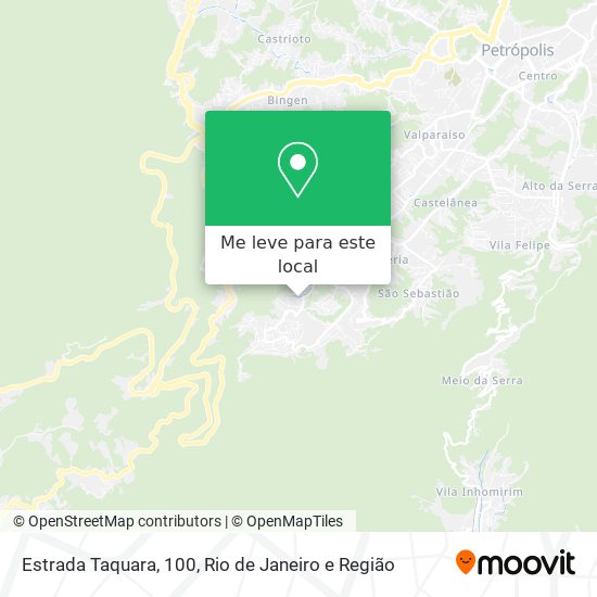 Estrada Taquara, 100 mapa