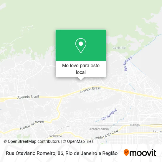 Rua Otaviano Romeiro, 86 mapa