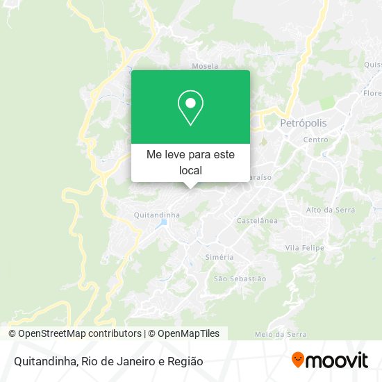 Quitandinha mapa