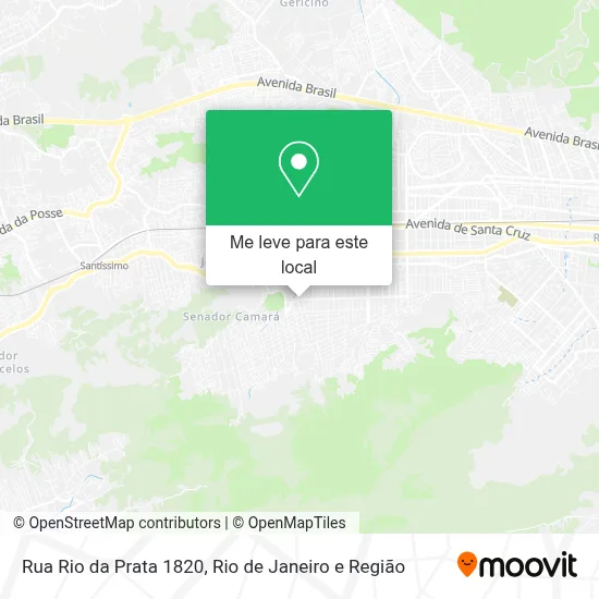Rua Rio da Prata 1820 mapa