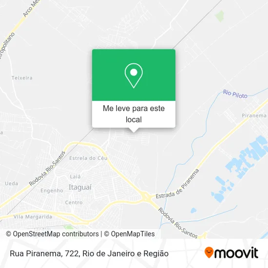 Rua Piranema, 722 mapa