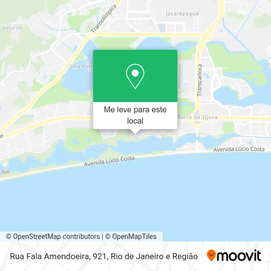 Rua Fala Amendoeira, 921 mapa