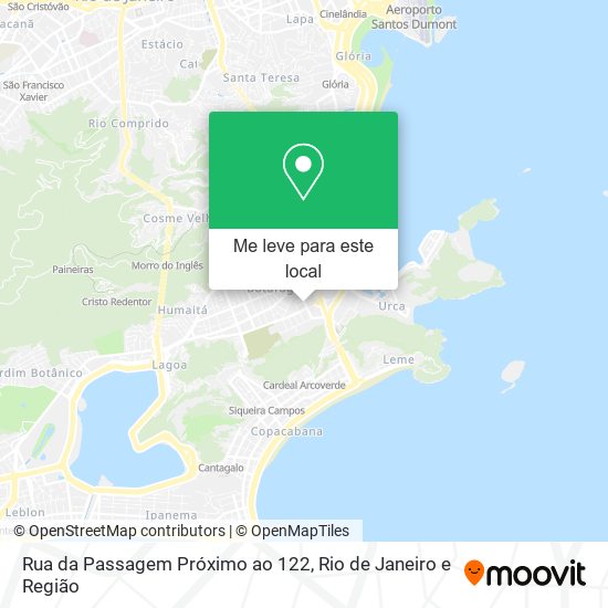 Rua da Passagem Próximo ao 122 mapa