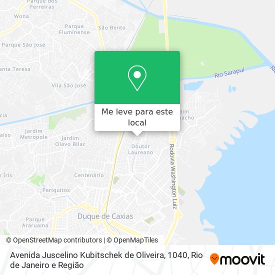 Avenida Juscelino Kubitschek de Oliveira, 1040 mapa