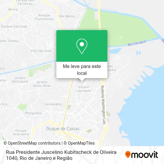 Rua Presidente Juscelino Kubitscheck de Oliveira 1040 mapa
