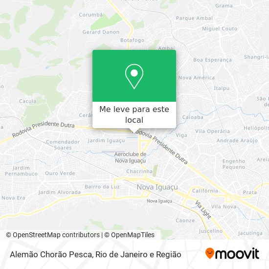 Alemão Chorão Pesca mapa