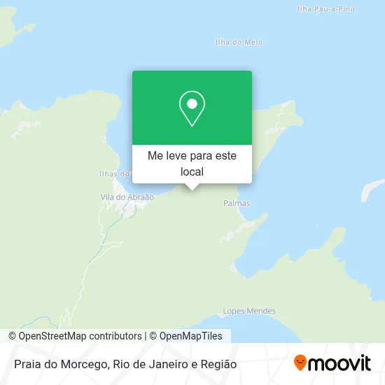 Praia do Morcego mapa