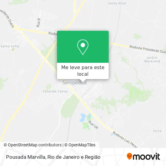 Pousada Marvilla mapa