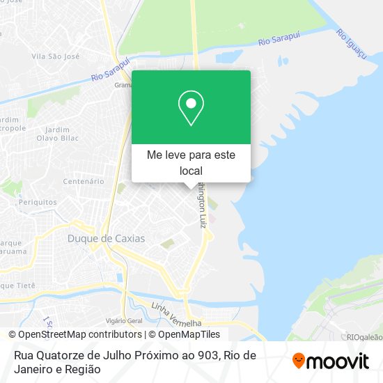 Rua Quatorze de Julho Próximo ao 903 mapa