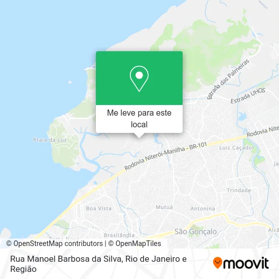 Rua Manoel Barbosa da Silva mapa