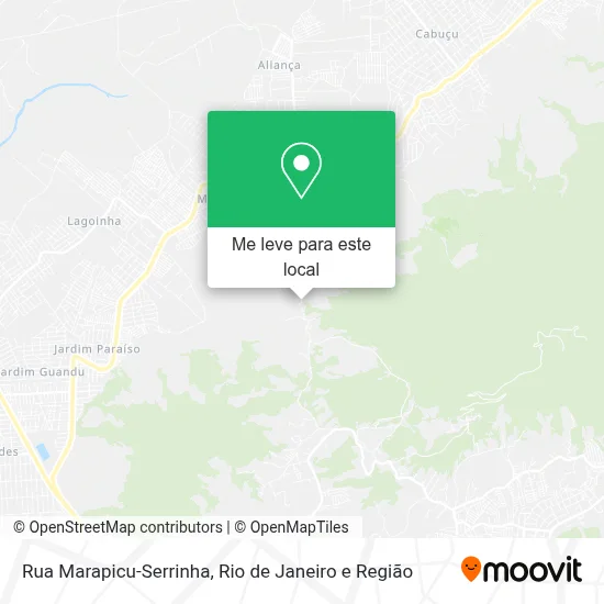 Rua Marapicu-Serrinha mapa