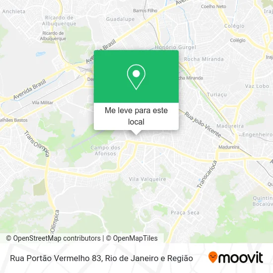 Rua Portão Vermelho 83 mapa