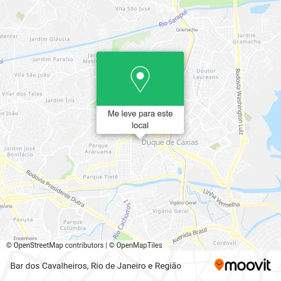 Bar dos Cavalheiros mapa