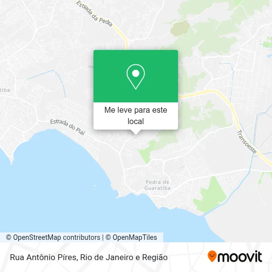 Rua Antônio Píres mapa
