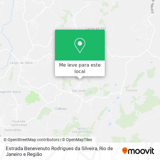 Estrada Benevenuto Rodrigues da Silveira mapa