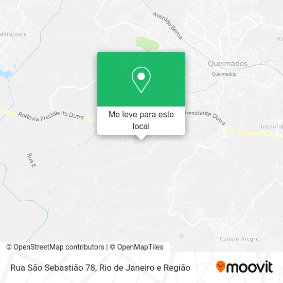 Rua São Sebastião 78 mapa