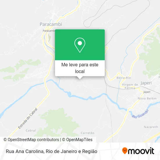 Rua Ana Carolina mapa