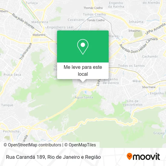 Rua Carandá 189 mapa