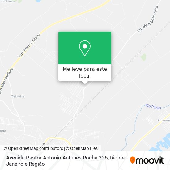Avenida Pastor Antonio Antunes Rocha 225 mapa