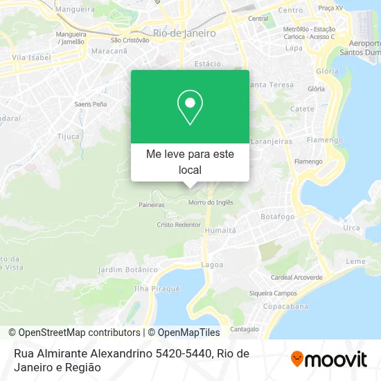 Rua Almirante Alexandrino 5420-5440 mapa