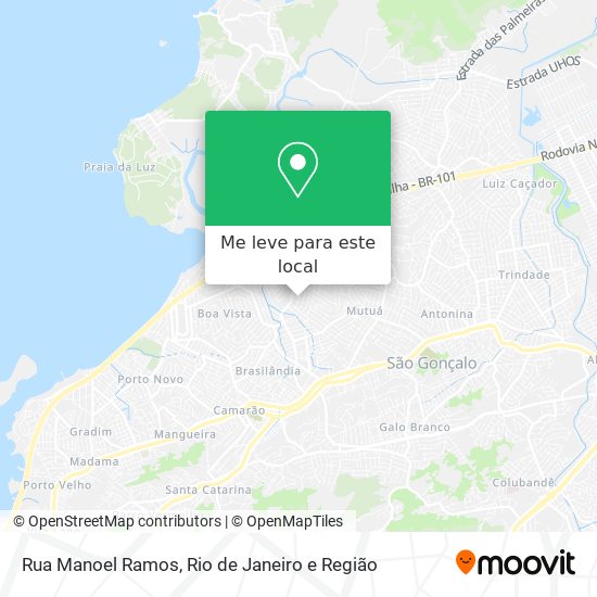 Rua Manoel Ramos mapa