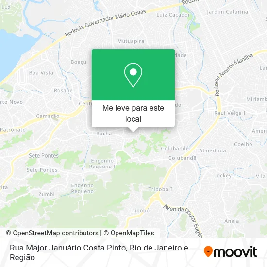 Rua Major Januário Costa Pinto mapa