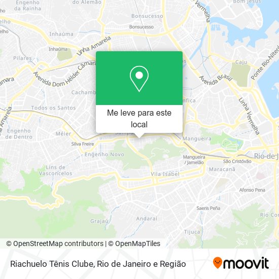 Riachuelo Tênis Clube mapa