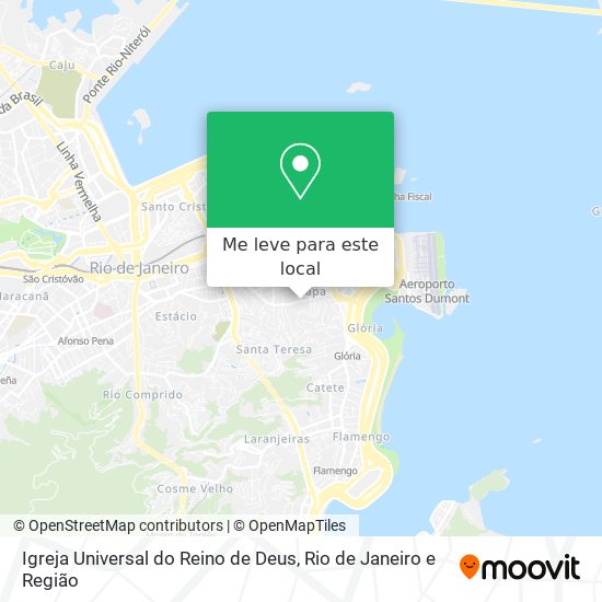 Igreja Universal do Reino de Deus mapa