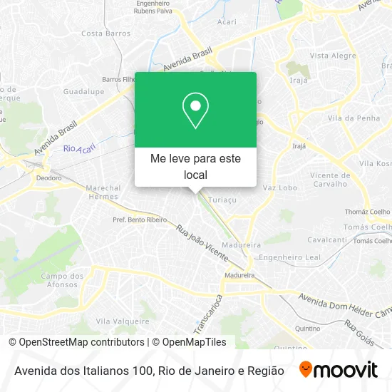 Avenida dos Italianos 100 mapa